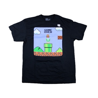 ผ้าฝ้ายคอกลมเสื้อยืด พิมพ์ลายกราฟฟิค Super Bros Game Over Premium Collectors 2-arge สไตล์คลาสสิก ไม่ซ้ําใคร สําหรับผู้ชา