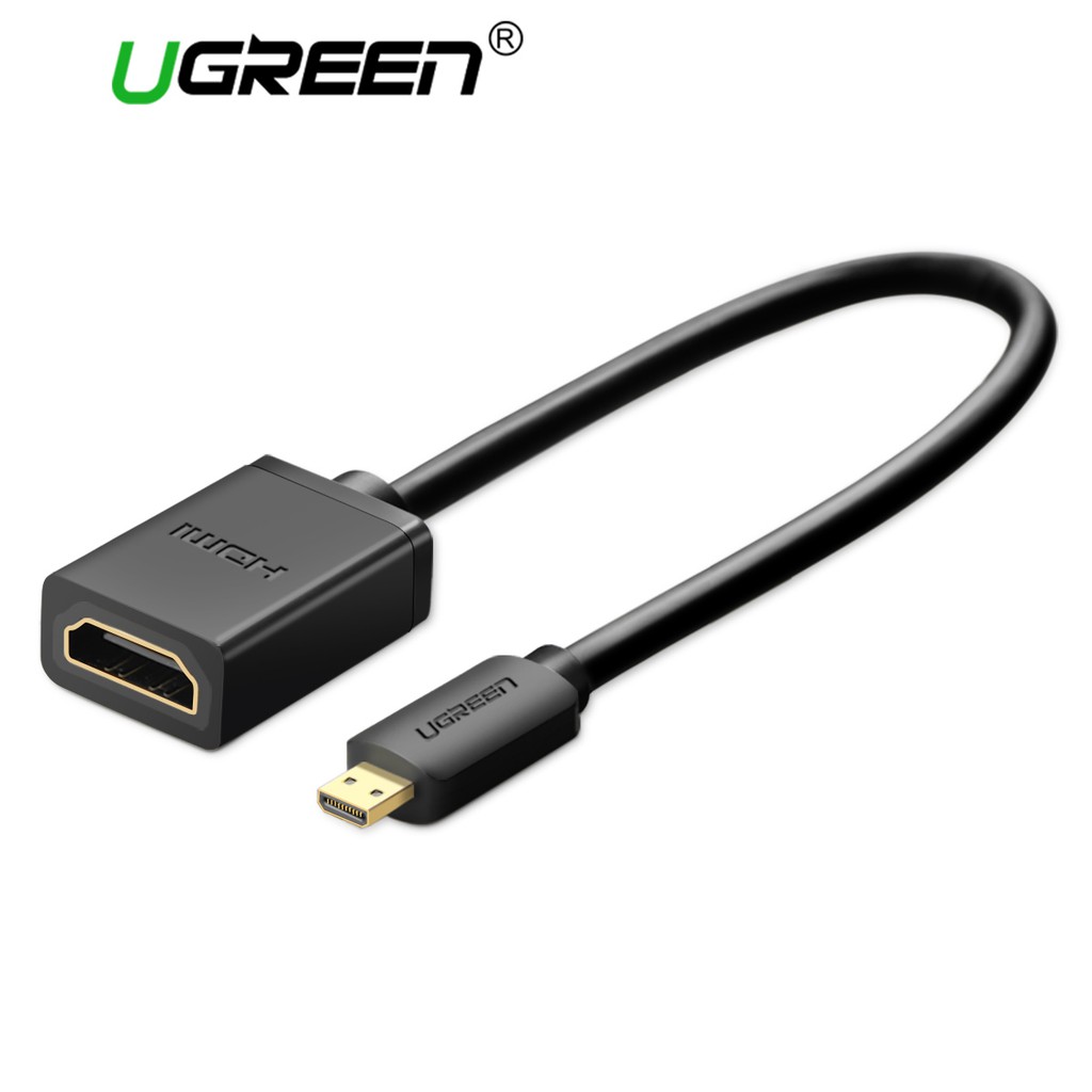 UGREEN 20134 Micro HDMI to HDMI Female Adapter UGREEN 20134 สายแปลงภาพ Micro HDMI เป็น HDMI  ข้อมูลส
