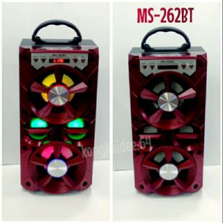 ลำโพงบลูทูธ รุ่น MS-262BT สีแดง