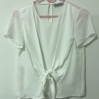 เสื้อสีขาว Zara, size xs