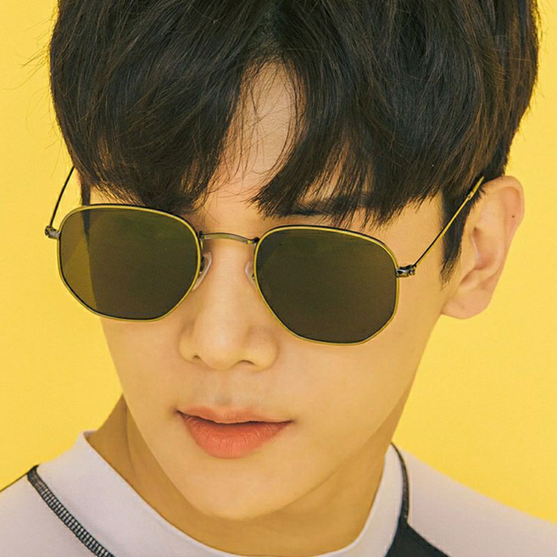 แว่นตาแฟชั่น แว่นตา ทรงหกเหลี่ยม วินเทจ [พร้อมส่งในไทย] ราคา ถูกที่สุด ดีลบีเคเค แกลเลอรีภาพที่ 4