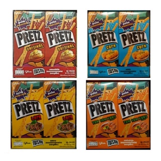 กูลิโกะ เพรทซ์ ขนม อบกรอบแบบแท่ง ขนาด 23/25 กรัม แพ็คละ 10 กล่อง Glico PRETZ