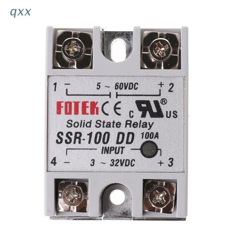 [qxx] โมดูลรีเลย์ SSD SSR-100 DD 100A นำเข้า 3-32V DC นำออก 5-60V DC