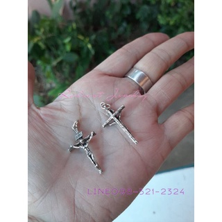 จี้เงินแท้จี้เงินแท้92.5 จี้เงินกางเขนกางเขน​ เงินแท้​ เครื่องเงินHandmade เงินแท้92.5 เงินแท้พร้อมใบรับประกัน​ จี้