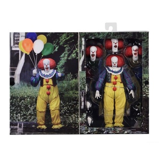 Neca IT Ultimate Pennywise ตุ๊กตาฟิกเกอร์ รูปตัวตลก 7 นิ้ว 1:12 ของขวัญคริสต์มาส