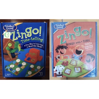 Zingo Time-telling เกมสอนเรื่องเวลา zingo bingo with a zing เกมส์บิงโกคำศัพท์