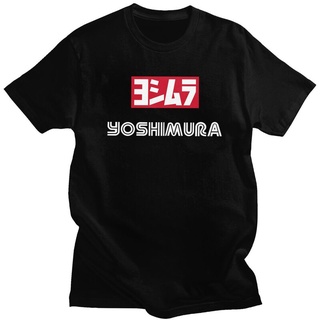 [100% Cotton] Yoshimura เสื้อยืดลําลอง ผ้าฝ้าย แขนสั้น คอกลม พิมพ์ลาย Yoshimura ทรงหลวม สไตล์ญี่ปุ่น สําหรับผู้ชาย
