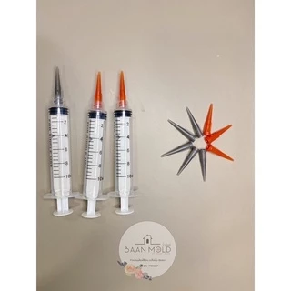 (พร้อมส่ง) ไซริงค์พลาสติกพร้อมหัวฉีด สำหรับเก็บงานเชื่อมวุ้นดอกไม้ แต่งวุ้น ตัวช่วยหยอดแม่พิมพ์วุ้น ไซริ้งเชื่อมวุ้นใส