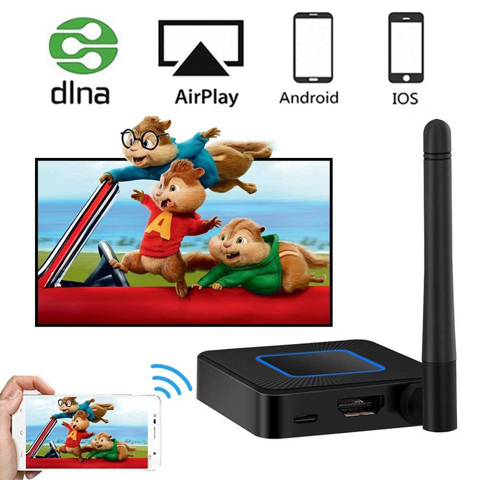 PP Display Dongle Q4 Wireless Screen Mirroring Adapter 1080P HDMI Video Receiver Mini Display Receiver