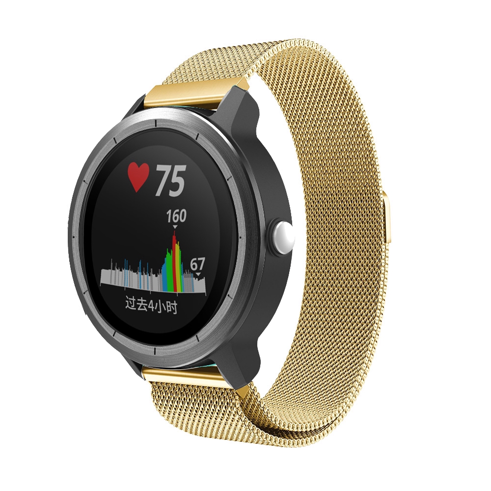 สายนาฬิกาข้อมือ milanese สําหรับ garmin venu vivoactive 3 vivomove hr forerunner 245 245m 645 ขนาด 20 มม.