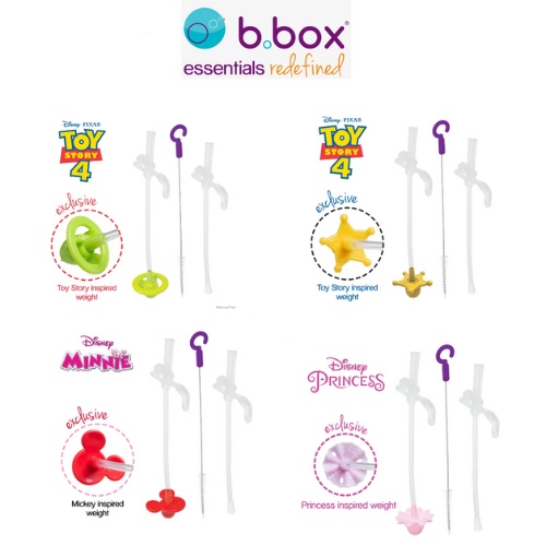 Bbox x Disney หลอดอะไหล่ + แปรงล้างหลอด / แปรงล้าง / ยางวง