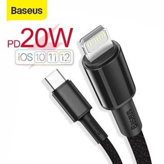 Baseus สาย USB-C PD 20W ชาร์จเร็ว รองรับการส่งข้อมูล 480Mbps ใช้งานร่วมกับ PD 18W ชาร์จเร็วได้สำหรับ iPhone