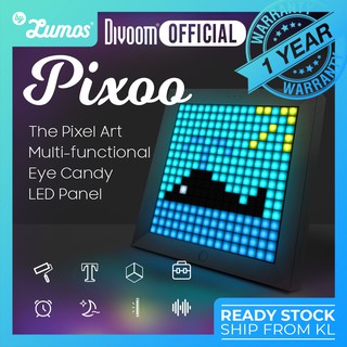 Divoom Pixoo แผงจอแสดงผล LED 16x16 16 ล้านสี อเนกประสงค์ DIY