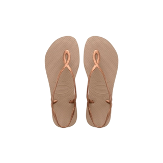 HAVAIANAS รองเท้าแตะผู้หญิง LUNA SANDALS ROSE GOLD สีทอง 41296975282 (รองเท้าแตะ รองเท้าผู้หญิง รองเท้าแตะหญิง รองเท้ารัดส้น)