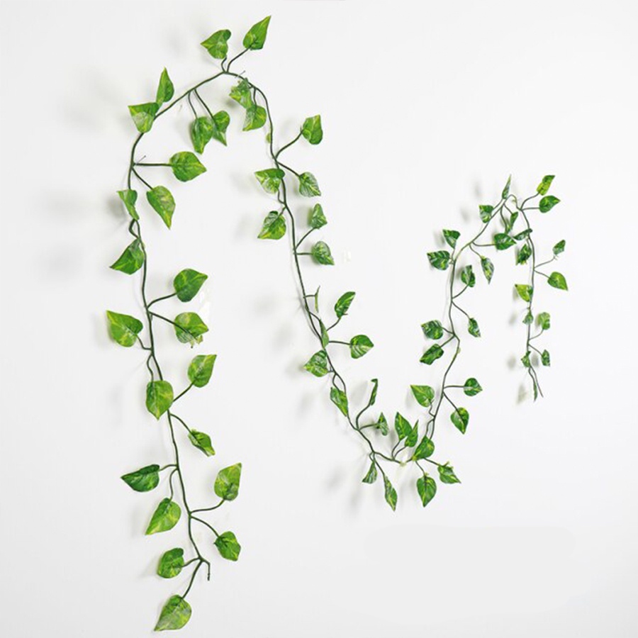ไม้เลื้อยปลอม leaf string ใบไม้ประดิษฐ์ (1ชิ้น) ไม้เลื้อยปลอม Nana natural