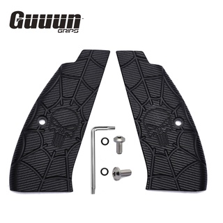 Guuun CZ-75 Grips G10 SP-01 แผงหน้าปัด รูปกะโหลกศีรษะ ขนาดใหญ่