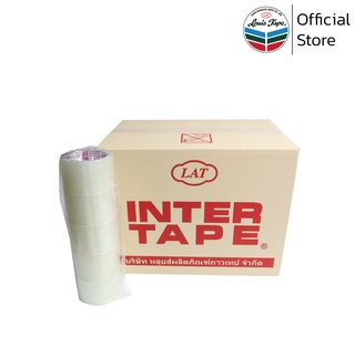 INTER TAPE เทปโอพีพี เทปปิดกล่อง OPP Tape (I320) 2 1/2 นิ้ว x 45 หลา สีใส กาวสังเคราะห์ (60 ม้วน/ลัง)