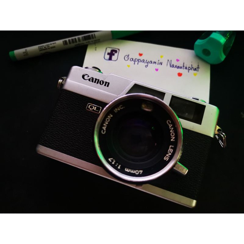 ขายกล้องฟิล์ม 📸🎞️📷🎞️📸 Canon Ql-17 40mm f1.7 ราคา 3500 บาท