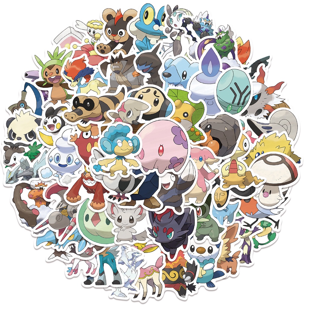 62 ชิ้น Pokemon Anime Video Game สติ๊กเกอร์ PVC กันน้ํา