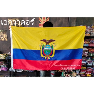 &lt;ส่งฟรี!!&gt; ธงชาติ เอกวาดอร์  Ecuador Flag 4 Size พร้อมส่งร้านคนไทย