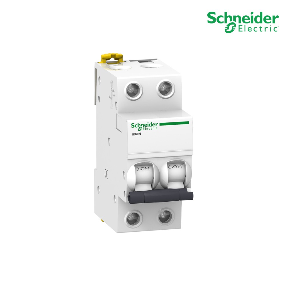 Schneider Miniature circuit-breaker, Acti9 iK60N, 2P, 10 A, C curve, 6000 A , 6kA A9K27210  PlugOn