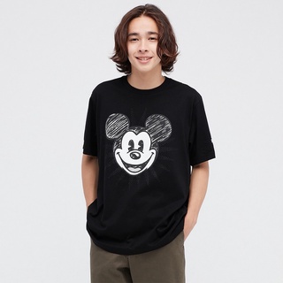 🔥 พร้อมส่ง Uniqlo เสื้อยืดแขนสั้นพิมพ์ลาย Disney (ผ้าทําจีน) สําหรับผู้ชาย / ผู้หญิง 🔥