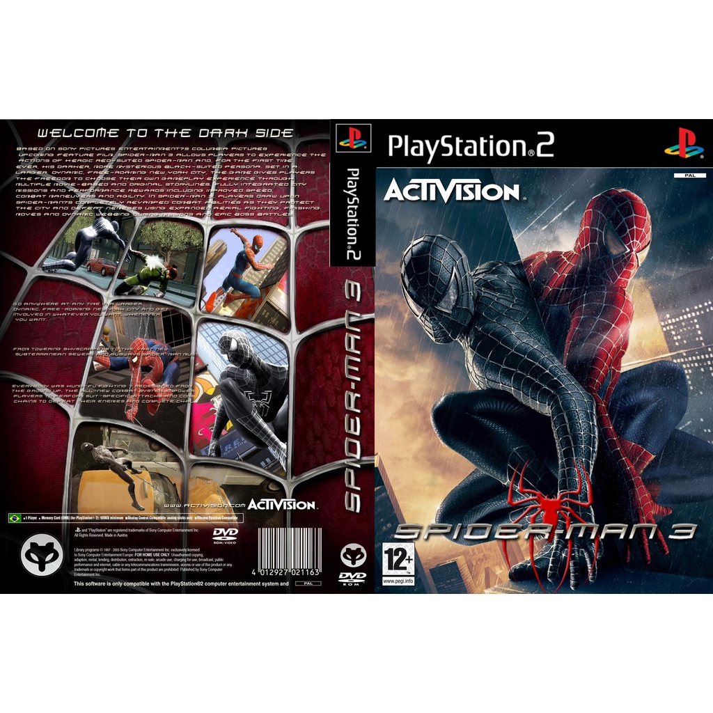 แผ่นเกมส์ PS2 Spider-Man 3   คุณภาพ ส่งไว (DVD)