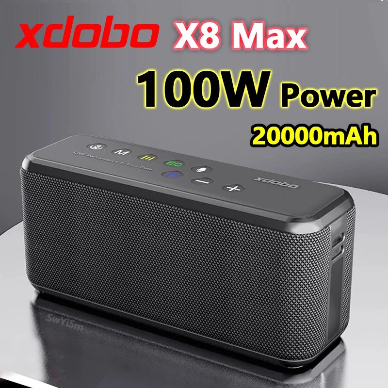 ❁XDOBO X8 MAX ลำโพงบลูทูธพลังสูงพิเศษ 100W พร้อมลำโพง 4 ตัวกลางแจ้ง TWS ลำโพงซับวูฟเฟอร์