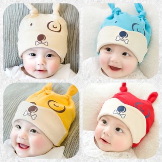 หมวกเด็กน่ารักสีสดใส (มีแบบคู่หมวก+ผ้ากันเปื้อนด้วย)