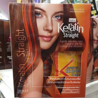 ไอโอนิค Ionic Keratin Straight ครีมยืดผม เคราติน สูตรอ่อนโยน 150ml.