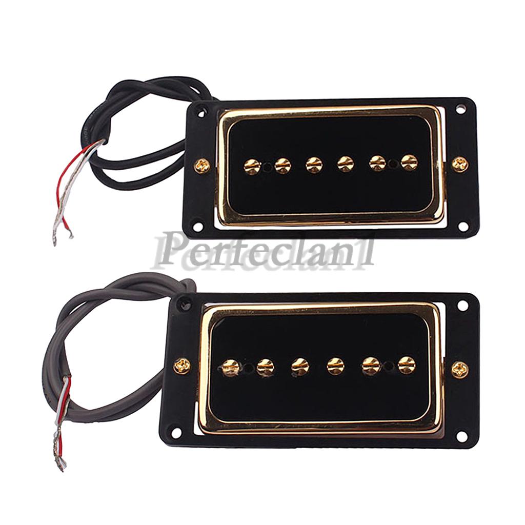 Alnico 5 Humbucker Pickup Bridge Neck Set p90 สำหรับกีต้าร์ไฟฟ้า