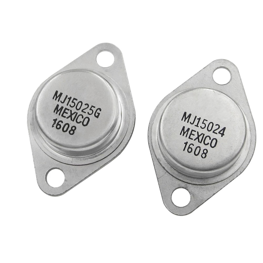 ทรานซิสเตอร์ MJ15025G 1 คู่ = 2 ชิ้น MJ15024G TO-3 แท้ ( 1 ชิ้น MJ15024 +1 ชิ้น MJ15025 ) pxc6 ( + )