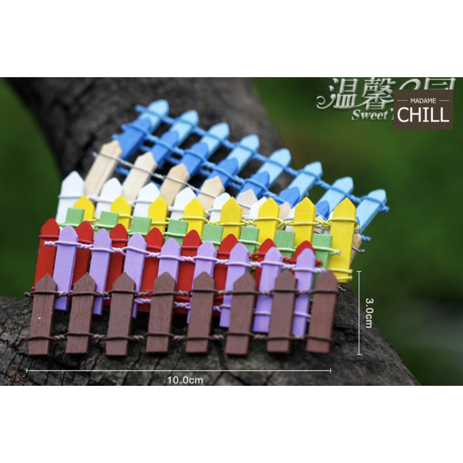 [MC161] ตุ๊กตุ่นจิ๋ว รั้วสีสัน 🚧 (1 อัน ราคา 9 บาท)