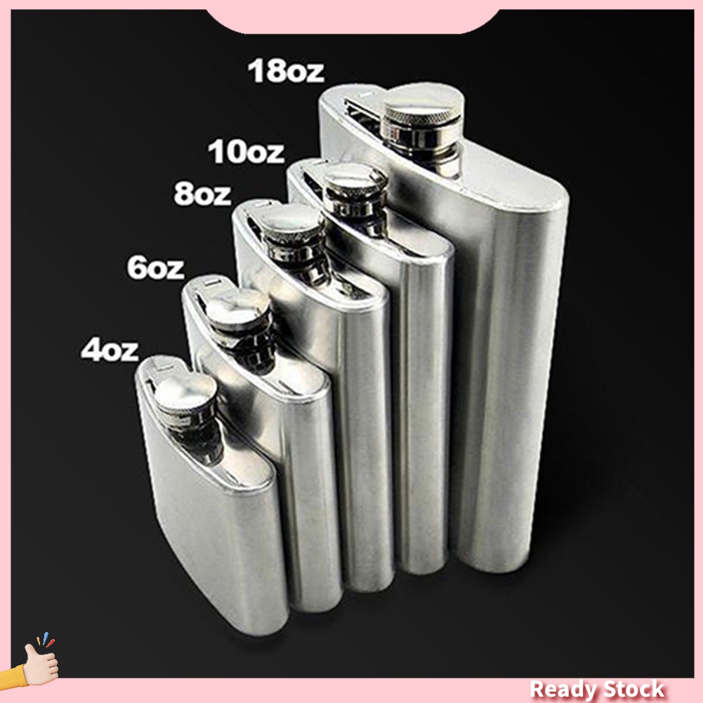 (Malukusk) Whiskey Pocket Hip Flask Wine Liquor Alcohol Wedding Party Drink Bottle Funnel