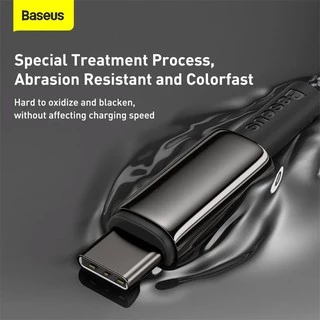 🔥ถูก/แท้🔥Baseus สายชาร์จ USB-C PD 100W QC4.0 E-Marker สายถัก ชาร์จเร็ว Type-C to Type C