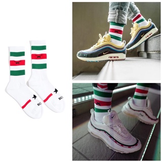 SLUM LTD - RG Stripes Sock White