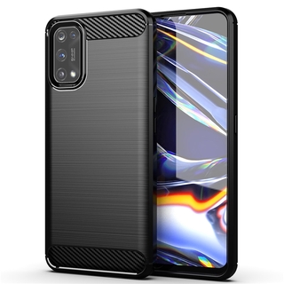 เคสโทรศัพท์ซิลิโคน TPU แบบนิ่ม คาร์บอนไฟเบอร์ กันกระแทก สําหรับ Realme 10 9i 8 7i Pro GT Neo 3 C35 C33 C30S C17 C21y C25y C55 Oppo A57 A77s Reno 8T