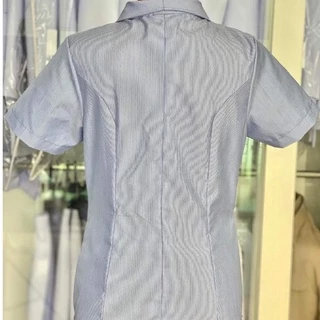 เสื้อฟ้าสาธารณสุข คอปีกนก