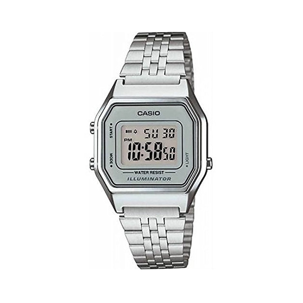 Casio นาฬิกาข้อมือผู้หญิง สายสแตนเลส รุ่น LA680WA,LA680WA-7D,LA680WA-7DF