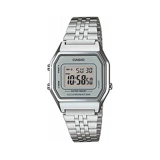 Casio นาฬิกาข้อมือผู้หญิง สายสแตนเลส รุ่น LA680WA,LA680WA-7DF