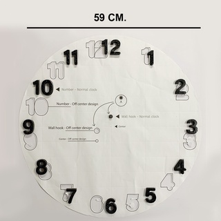 อะไหล่ตัวเลข 1-12 และ แพทเทรินกระดาษ on-time wall clock