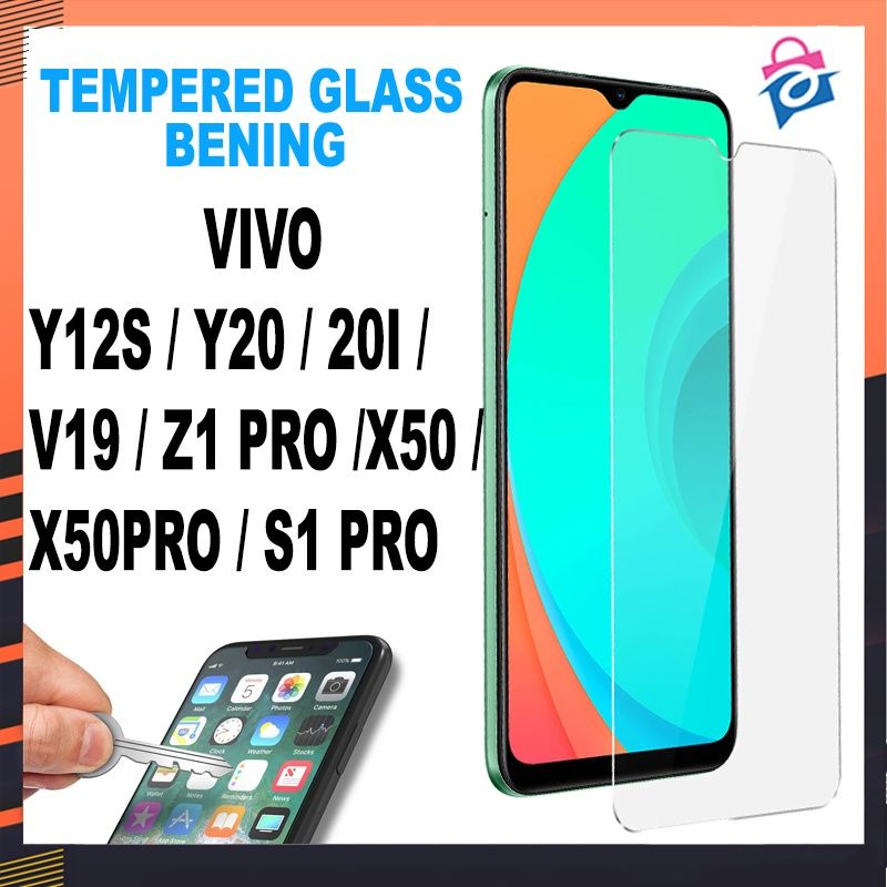 VIVO Y12S/Y20/Y20I/V19/Z1PRO/X50/X50PRO/S1PRO/X3S/V3MAX/X710/XSHOT CLEAR TEMPERED GLASS 0.3