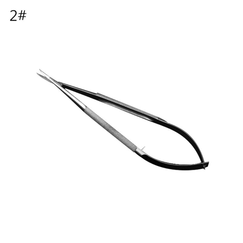 ♪SEL♫Microscopic Scissor Forcep Probe Micro Hook Tweezer Spatula 12cm