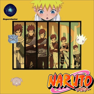 โปสเตอร์กระดาษคราฟท์ลายการ์ตูน Naruto Gaaras Way Retro ขนาด 50.5x35 ซม