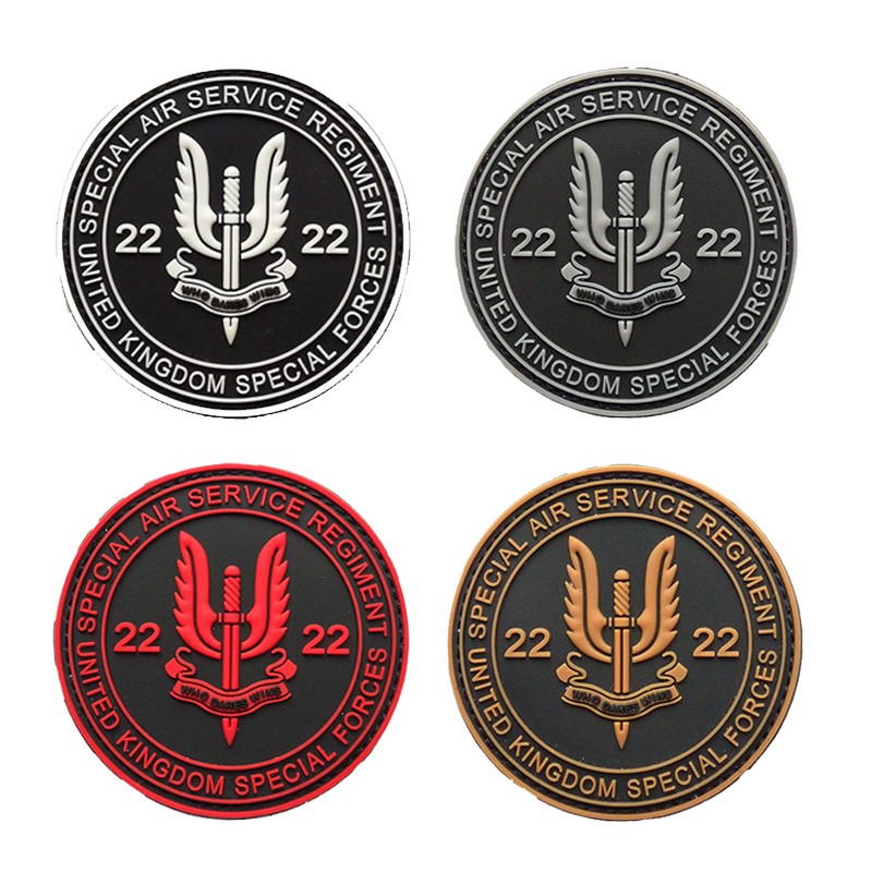 3D PVC ยางนุ่ม 22nd พิเศษ Air Service Regiment Armband Patch Badge ทหารยุทธวิธี Morale Chapter พิเศษ Force Patch
