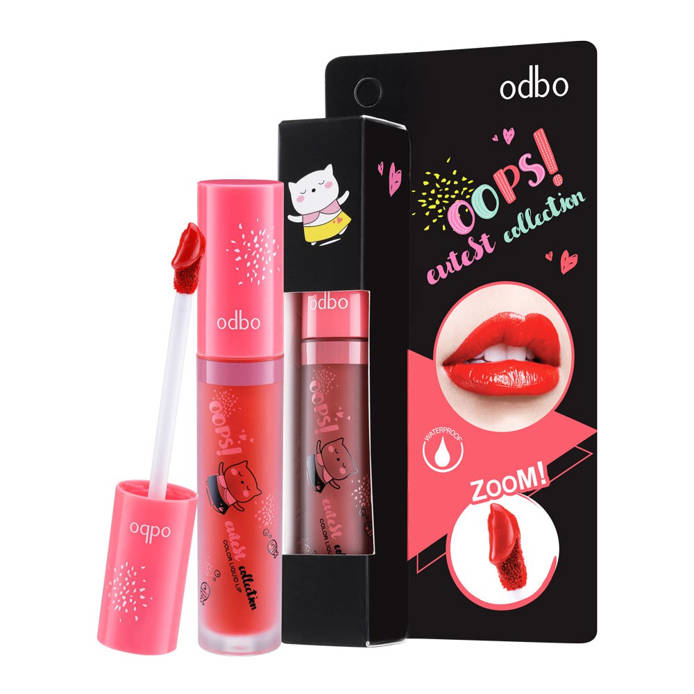 🌟 ลิปจุ่มเนื้อละเอียด โอดีบีโอ ODBO OOPS CUTEST COLLECTION COLOR LIQUID LIP OD509