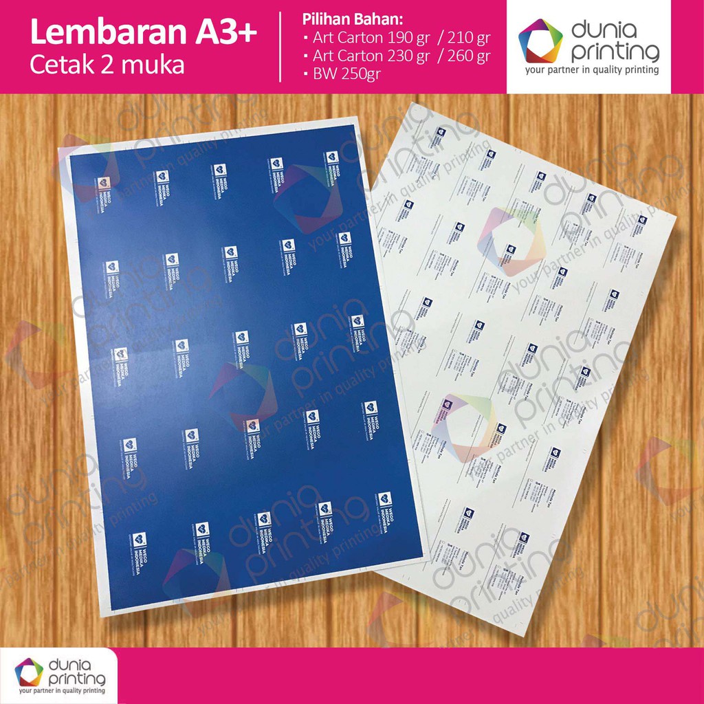 Art Carton 1 หน้า A3+ & เคลือบ + ตัด