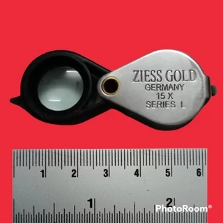 กล้องส่องพระสแตนเลส ZIESS GOLD ขยาย 15 X กล้องส่องพระ เครื่องประดับ เลนส์กว้าง