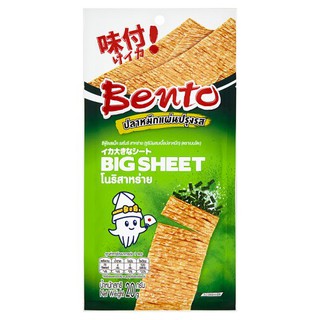 ว๊าว🍟 เบนโตะ ปลาหมึกแผ่นปรุงรส ซูริมิผสมเนื้อปลาหมึก รสโนริ สาหร่าย 20กรัม Seasoned Squid Bento Surimi mixed squid, Nori