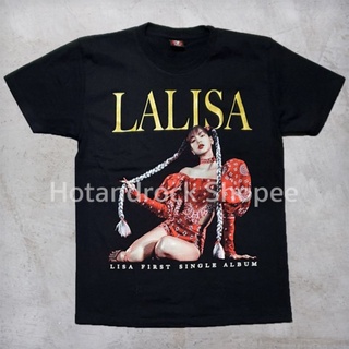 ผ้าฝ้าย 100%เสื้อ Lisa Lalisa01 HotandrockS-3XL